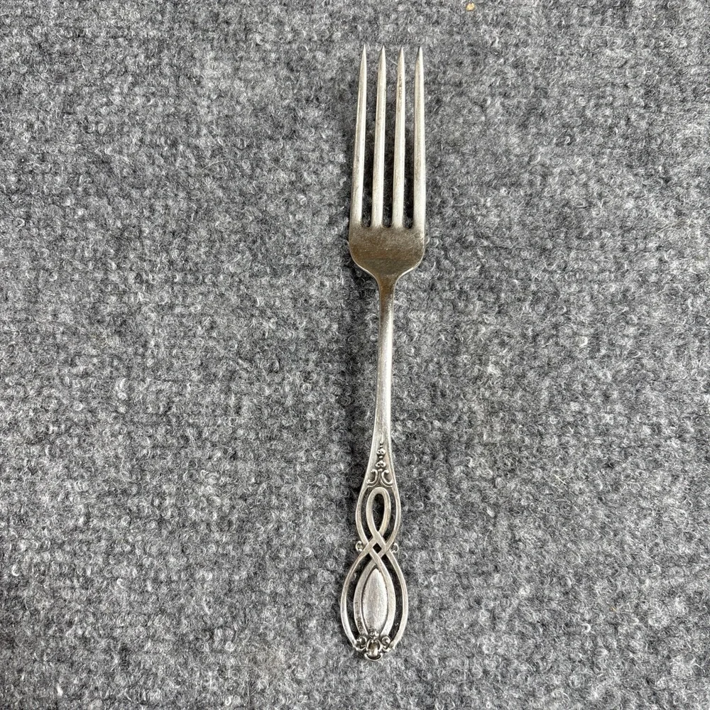 Alvin Chippendale-Old Sterling Silver Dinner Fork 7